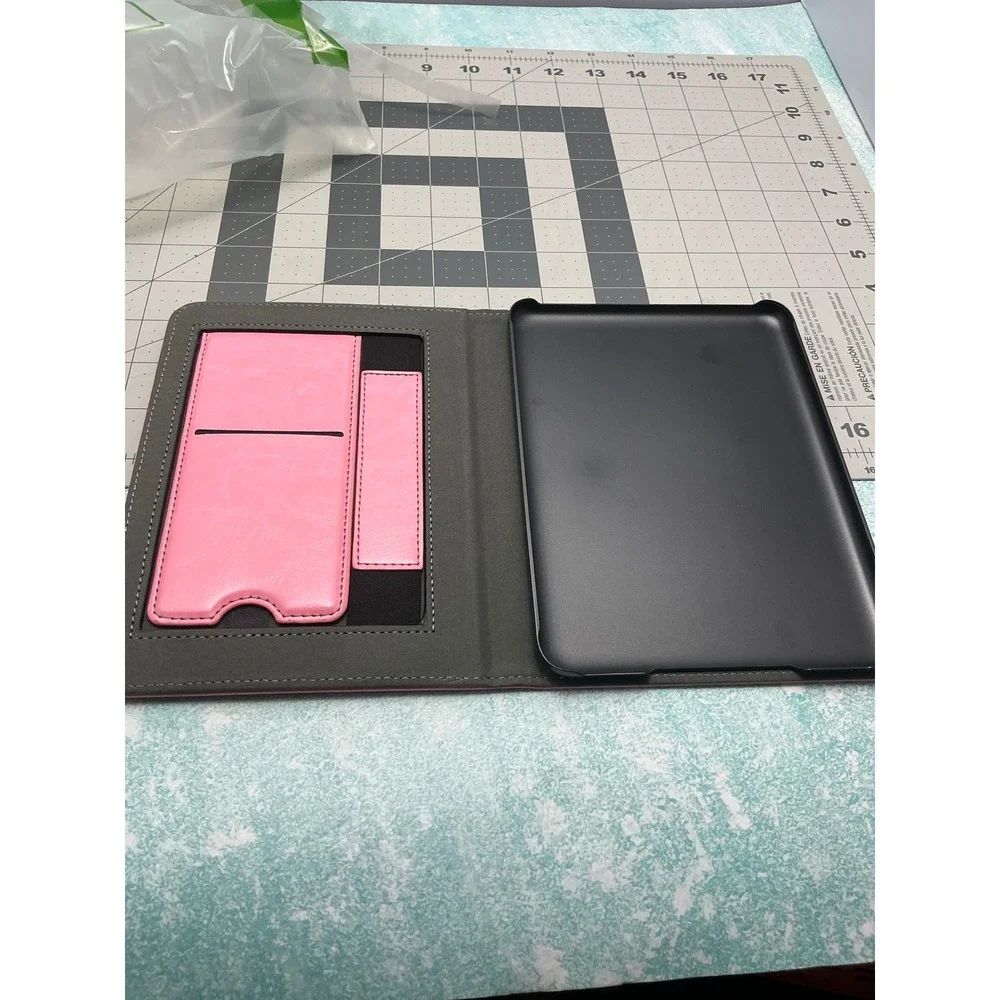 CoBak Pink Leather Stand Case 7 Inch Kindle Paperwhite 12th Gen with Card Slots